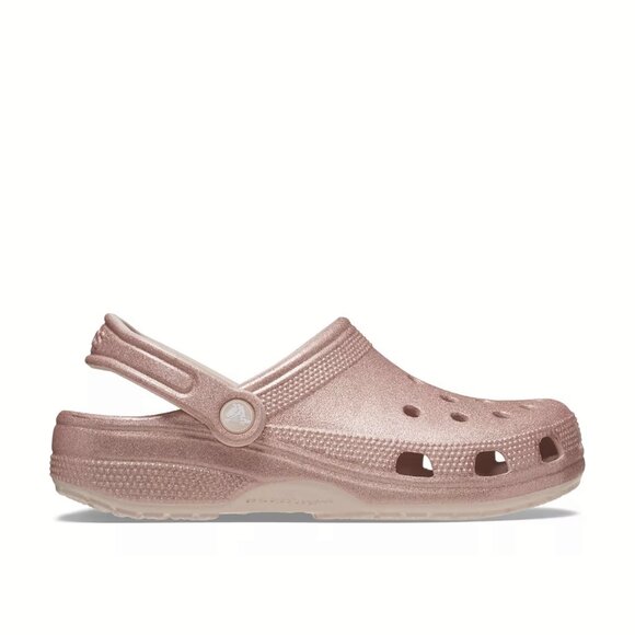 NEW CROCS Sizes 6-10 Women's Classic Glitter Clog - Quartz Glitter - Picture 3 of 7